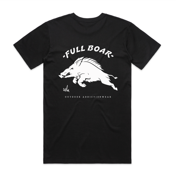 Full Boar Pig Hunting Classic T-Shirt Black