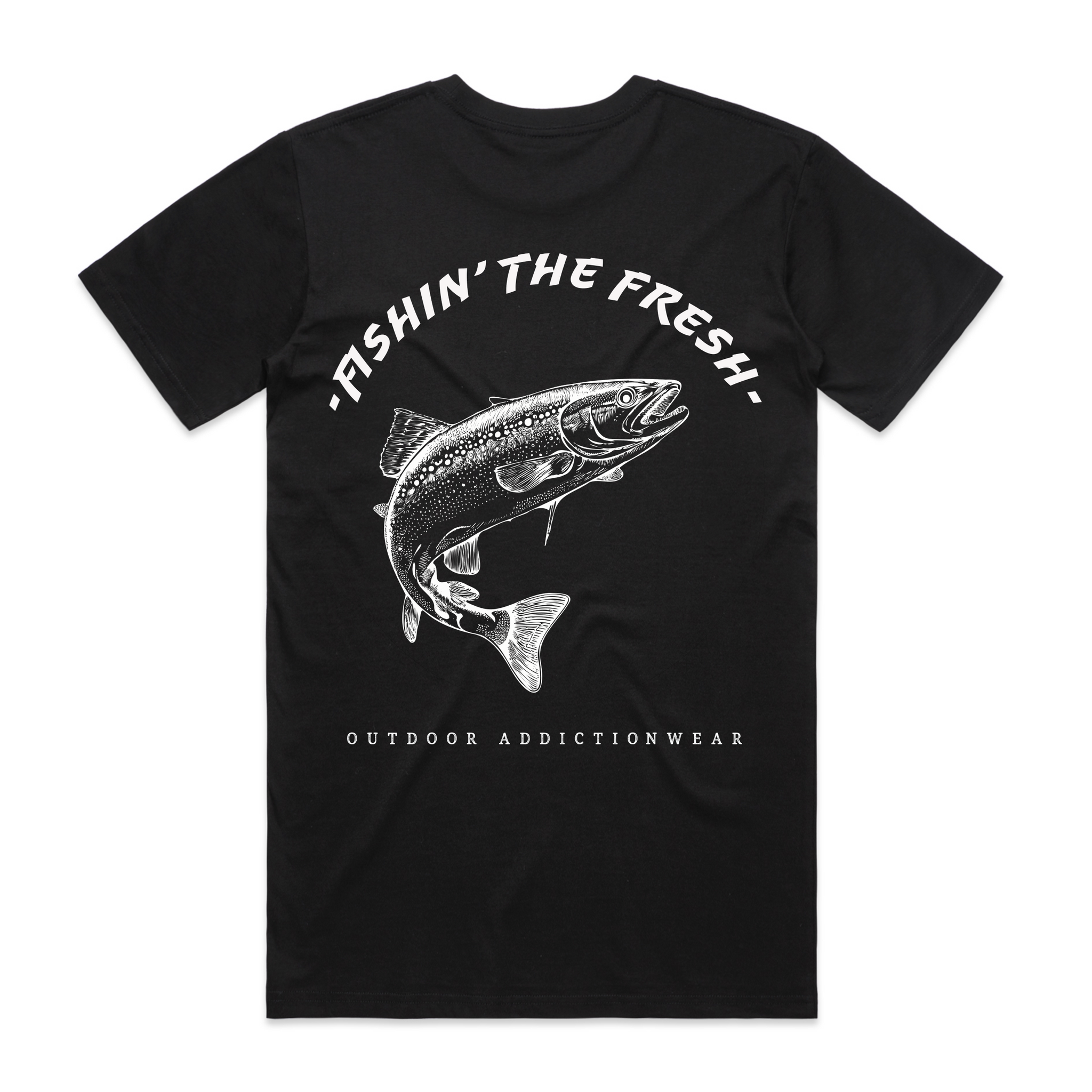 Fishin' The Fresh Classic T-Shirt Black - Unisex