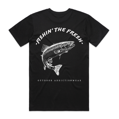 Fishin' The Fresh Classic T-Shirt Black - Unisex
